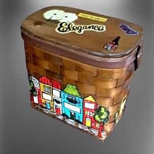 Vintage 1970s Box Purse Basket Purse
